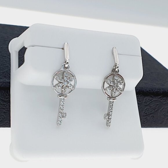 925 sterling silver luxury CZ earrings for women/girls, Best for gRJUS215 - Picture 6 of 11